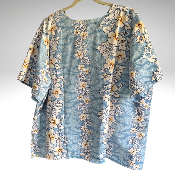 Hawaiian Togs Medical Scrub Pullover Floral Print Top Size 2X - Picture 2 of 16